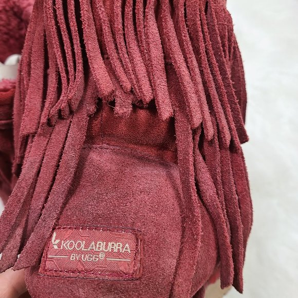 Koolaburra By Ugg Suede Tiered fringe Boots - Picture 10 of 13